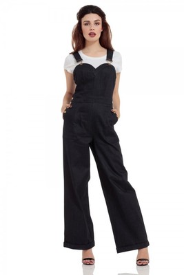 rosie the riveter denim jumpsuit